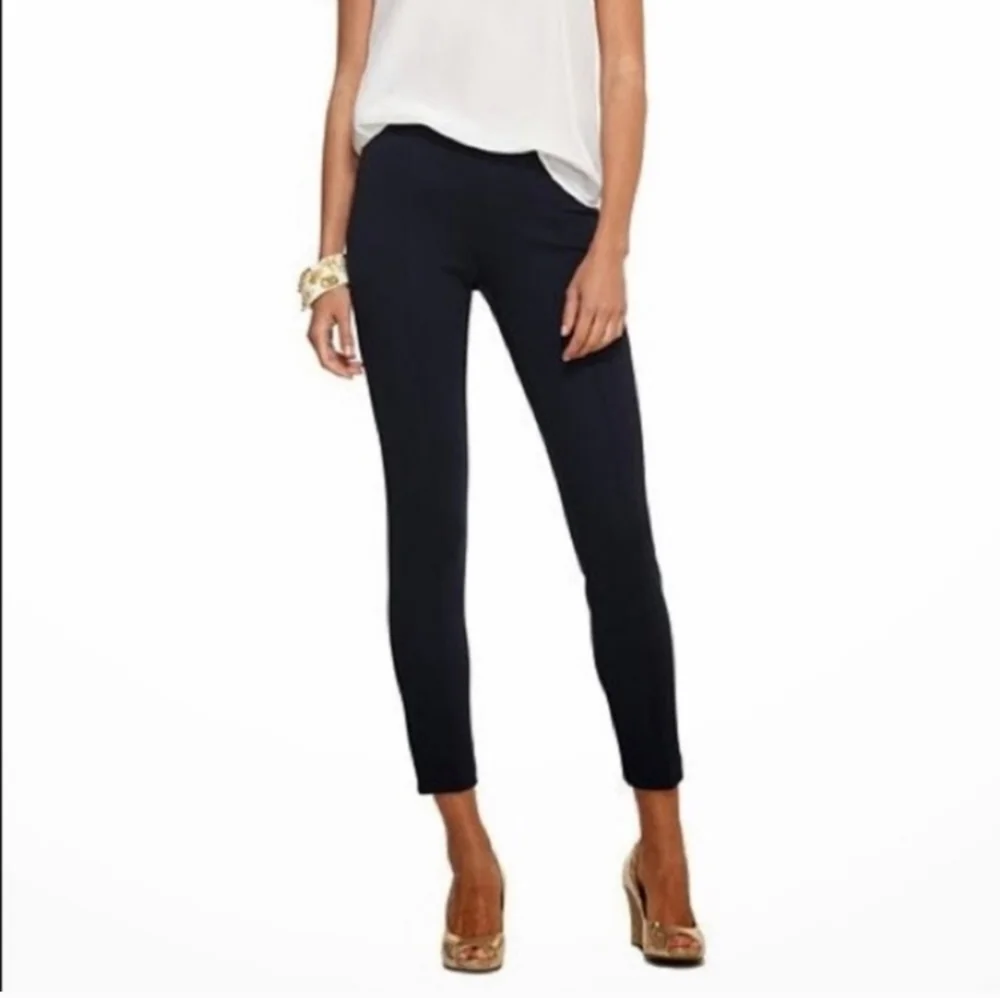 Lilly Pulitzer Raised Seam Travel Pants, black, size small - Picture 1 of 9